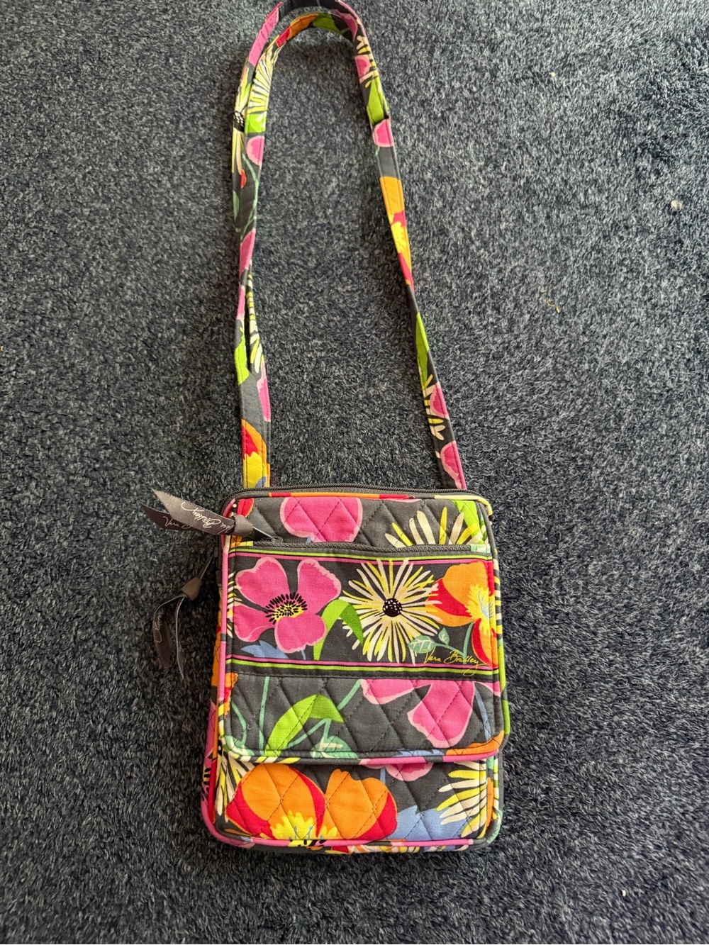 Vera Bradley ~ Jazzy Bloom Quilted Floral Crossbody Bag